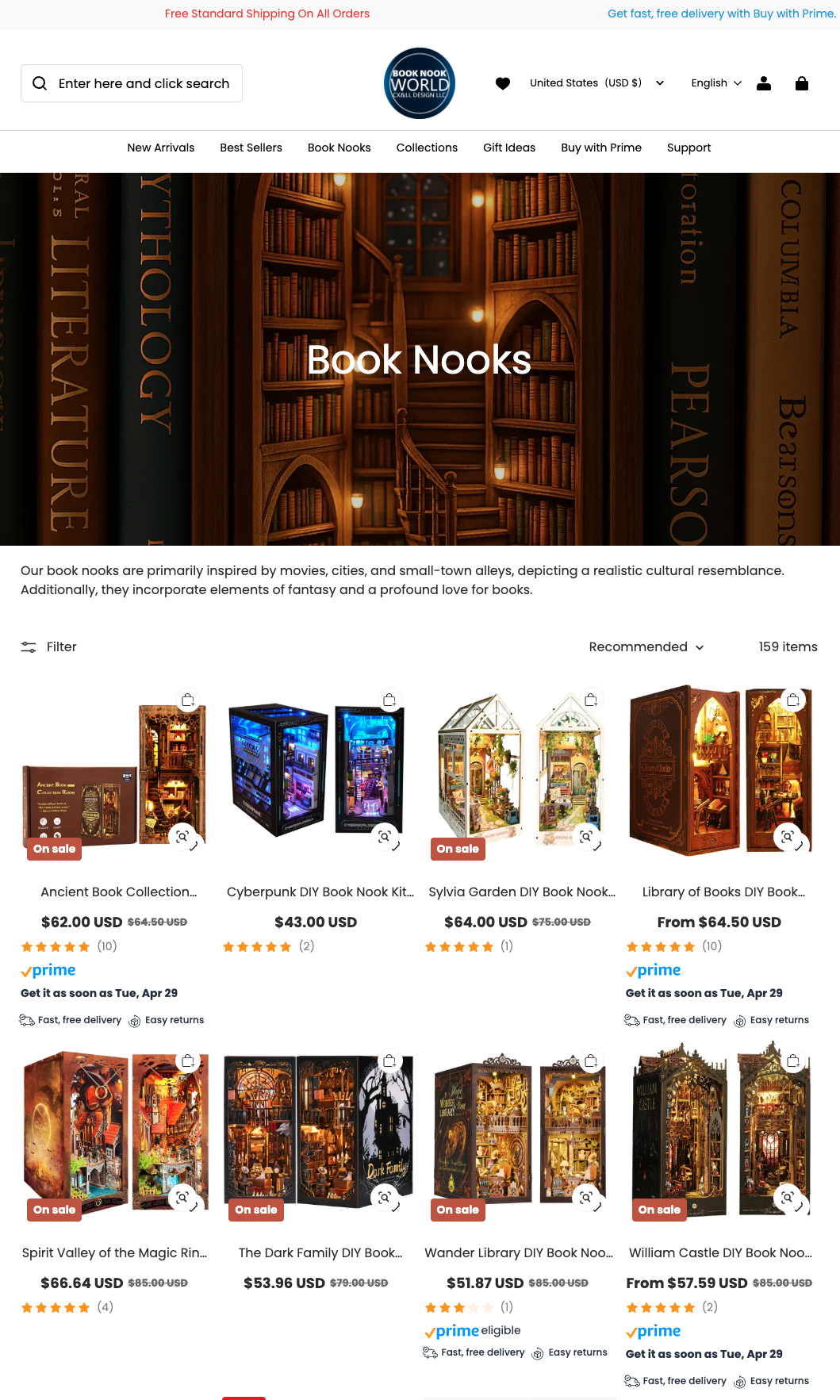 Book Nook World supplies